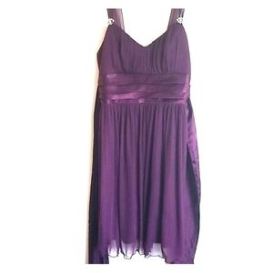 Dark violet party dress